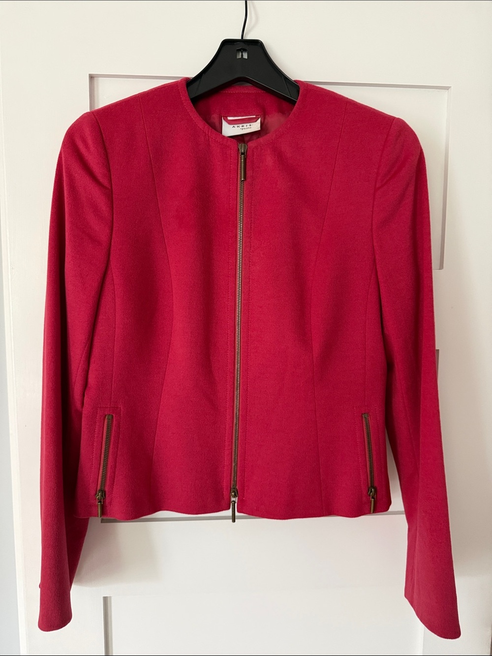 Akris Punto Red Wool Jacket